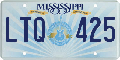 MS license plate LTQ425