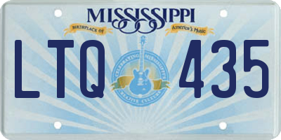 MS license plate LTQ435