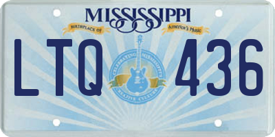 MS license plate LTQ436