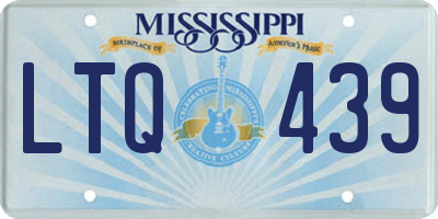 MS license plate LTQ439