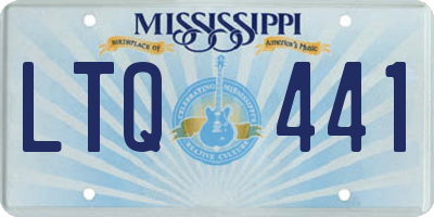MS license plate LTQ441