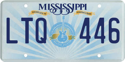MS license plate LTQ446