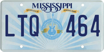 MS license plate LTQ464