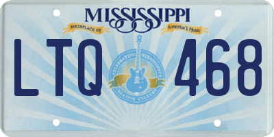 MS license plate LTQ468