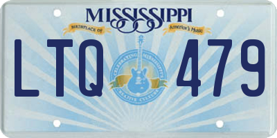 MS license plate LTQ479