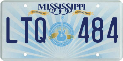 MS license plate LTQ484