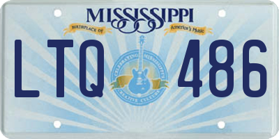 MS license plate LTQ486