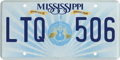 MS license plate LTQ506