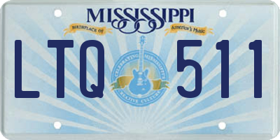 MS license plate LTQ511
