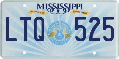MS license plate LTQ525