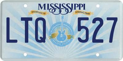MS license plate LTQ527