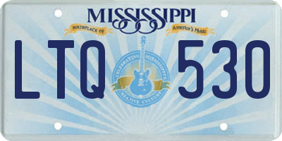 MS license plate LTQ530