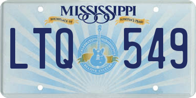 MS license plate LTQ549