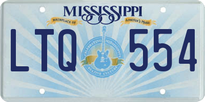 MS license plate LTQ554
