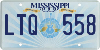MS license plate LTQ558