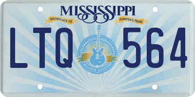 MS license plate LTQ564