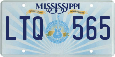 MS license plate LTQ565