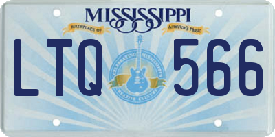 MS license plate LTQ566