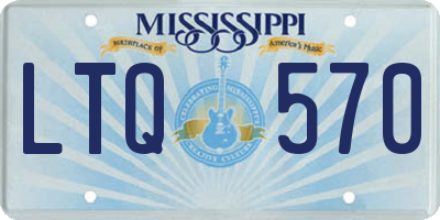 MS license plate LTQ570