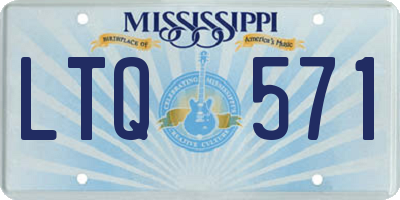 MS license plate LTQ571