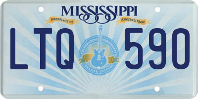 MS license plate LTQ590