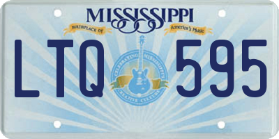 MS license plate LTQ595