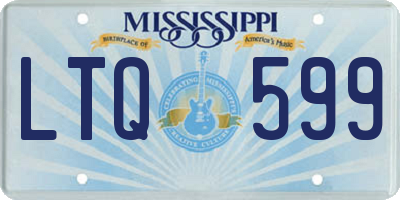 MS license plate LTQ599