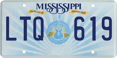 MS license plate LTQ619
