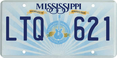 MS license plate LTQ621