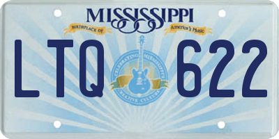 MS license plate LTQ622