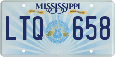 MS license plate LTQ658
