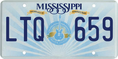 MS license plate LTQ659