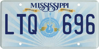 MS license plate LTQ696