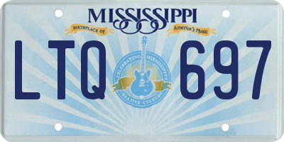 MS license plate LTQ697