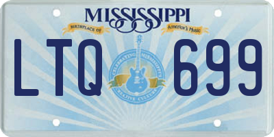 MS license plate LTQ699