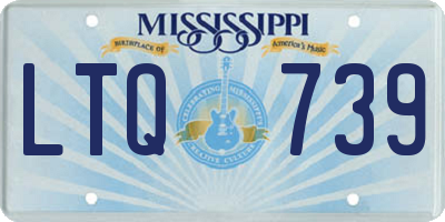MS license plate LTQ739