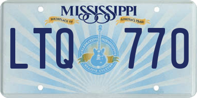 MS license plate LTQ770