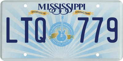 MS license plate LTQ779