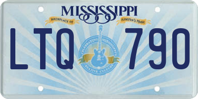 MS license plate LTQ790