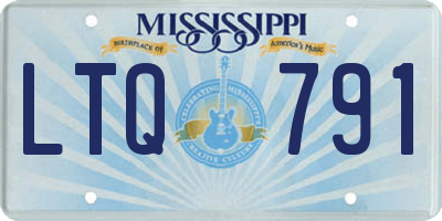 MS license plate LTQ791