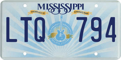 MS license plate LTQ794