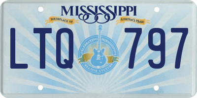 MS license plate LTQ797