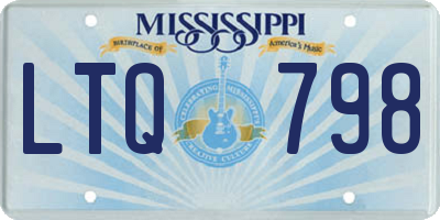 MS license plate LTQ798