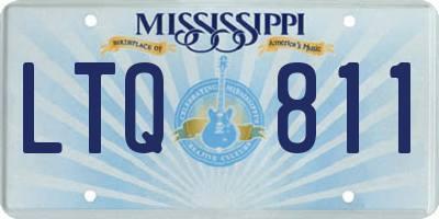 MS license plate LTQ811