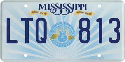 MS license plate LTQ813