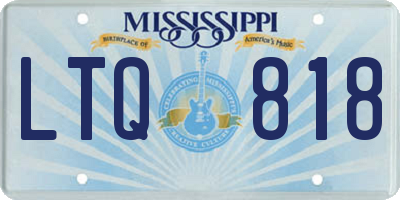 MS license plate LTQ818