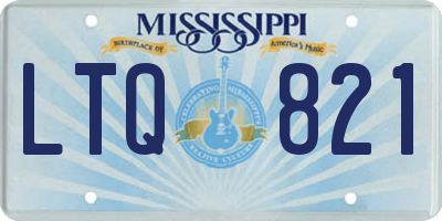 MS license plate LTQ821