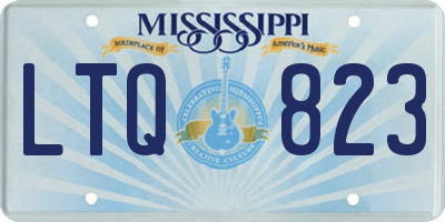 MS license plate LTQ823