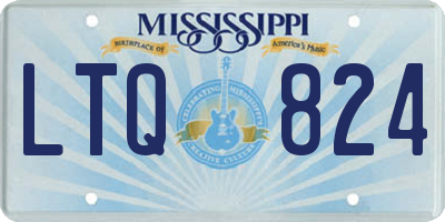 MS license plate LTQ824