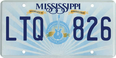 MS license plate LTQ826